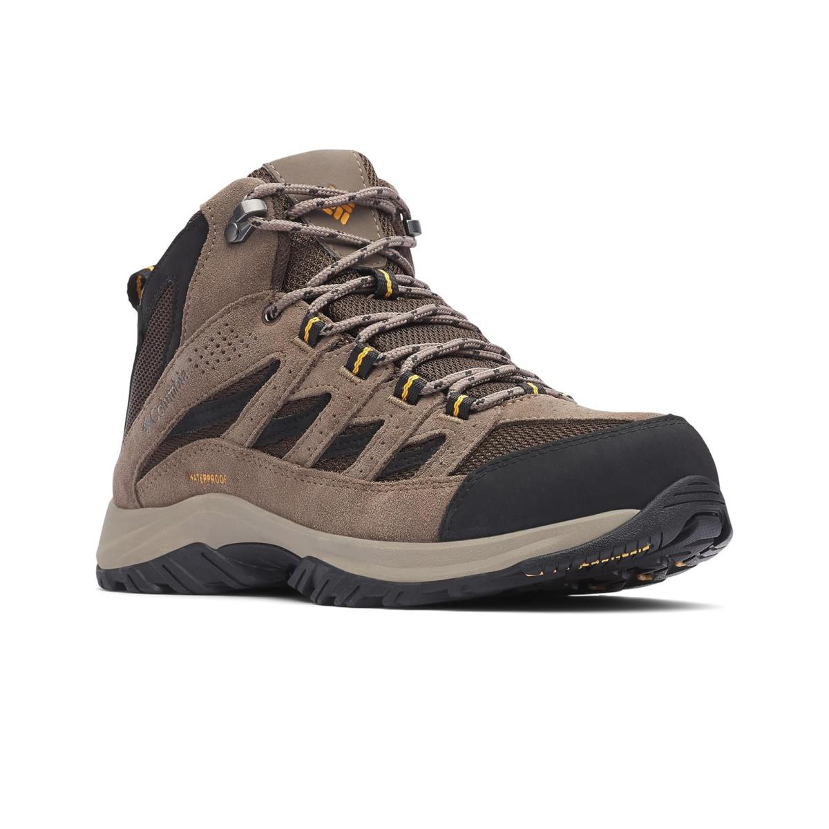 Man`s Hiking Columbia Crestwood Mid Waterproof Cordovan/Squash 1