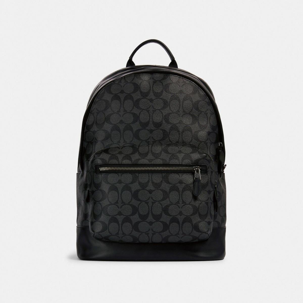 Coach Men`s West Backpack In Signature Canvas