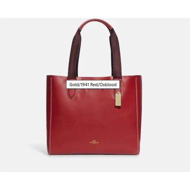 Coach Derby Tote Oxblood Red