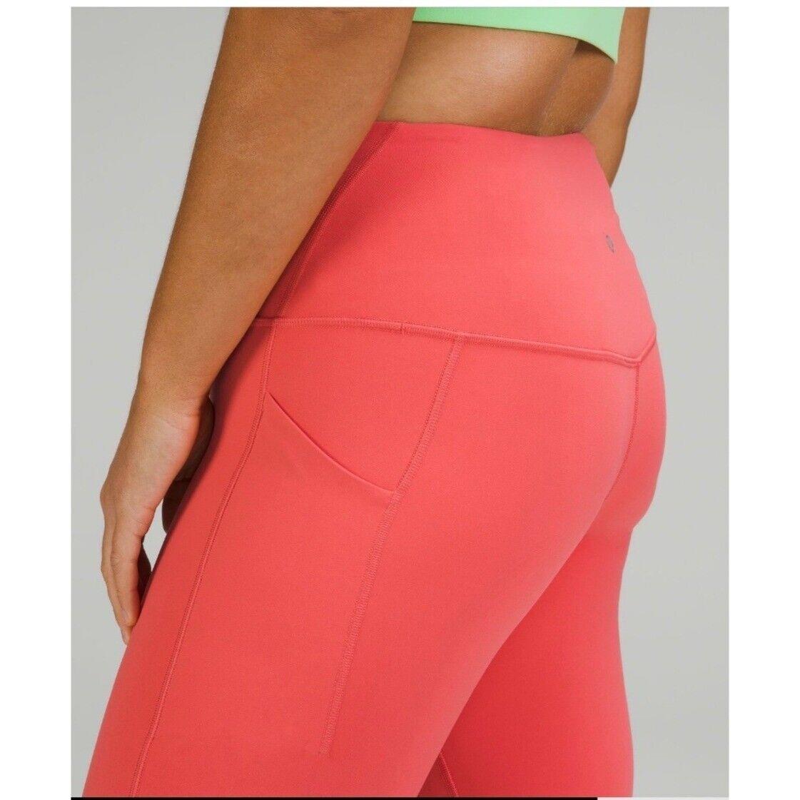 Lululemon Align HR Legging Pant 25 w/ Pockets Pale Raspberry Sz 2