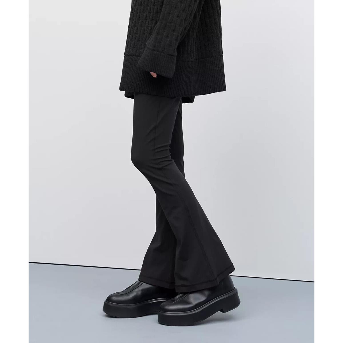 Lululemon Align High-rise Mini-flared Pant Regular Black Size 14. LW5EUSS