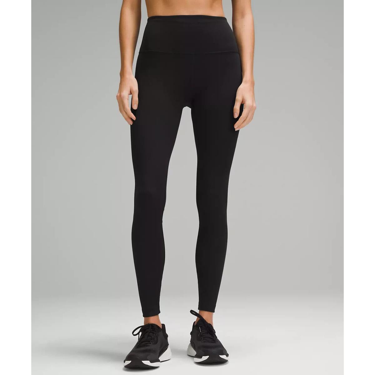 Lululemon Wunder Train High-rise Ribbed Tight 28 Black Size 12. LW5GN4S