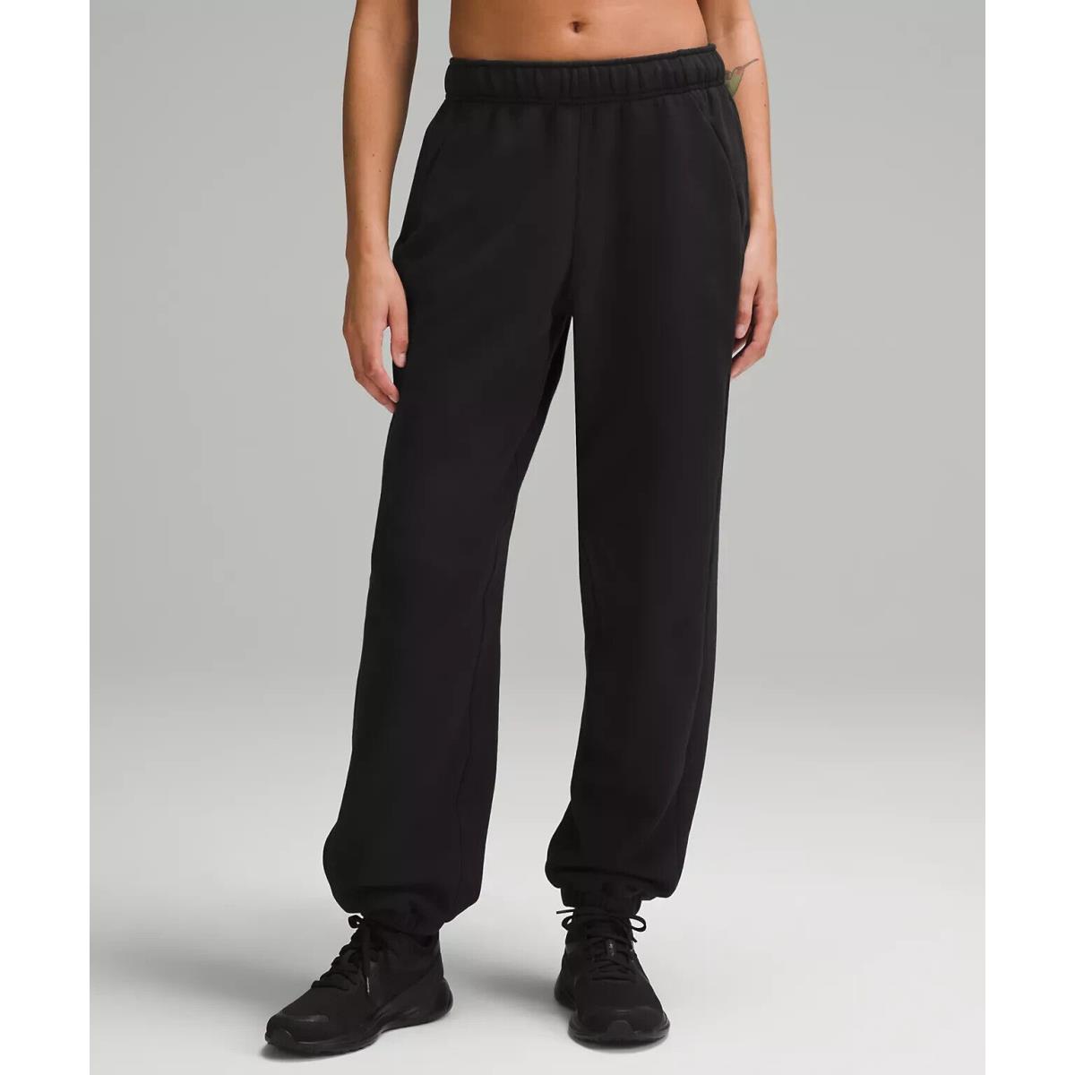 Lululemon Scuba Mid-rise Oversized Jogger Regular Black Size M. LW5GI0S