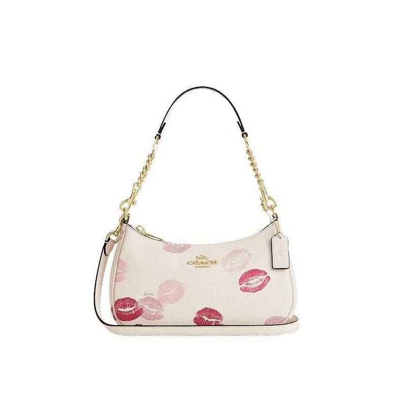 Coach Teri Shoulder Bag with Lips Print CZ939