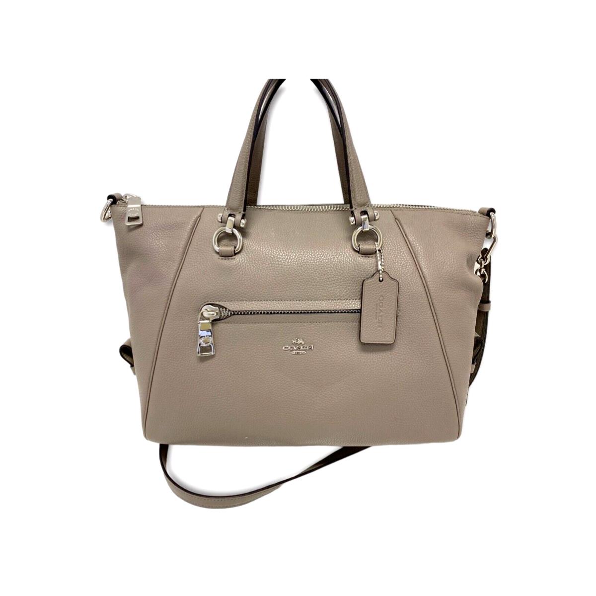 Coach Primrose Satchel Crossbody Pebble Leather - Fog - - 37934