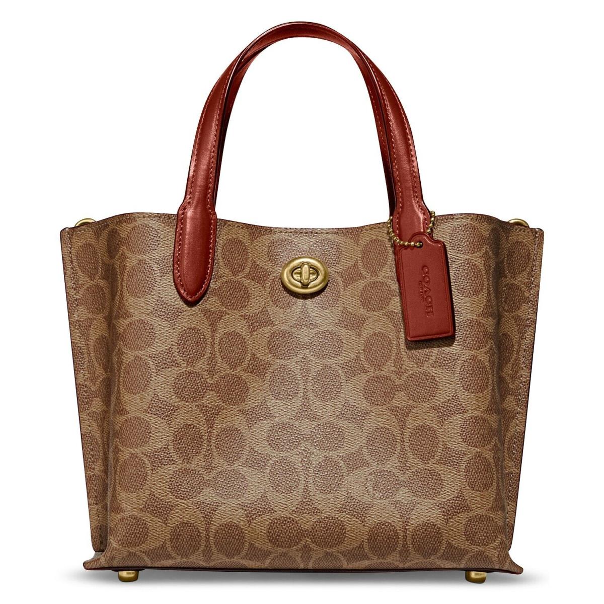 Coach Signature Willow C8562 Tan Rust Tote 24 Packaging