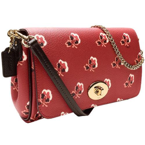 Coach Mini Ruby Crossbody in Bramble Rose Coated Canvas 35909 Im/berry Multi