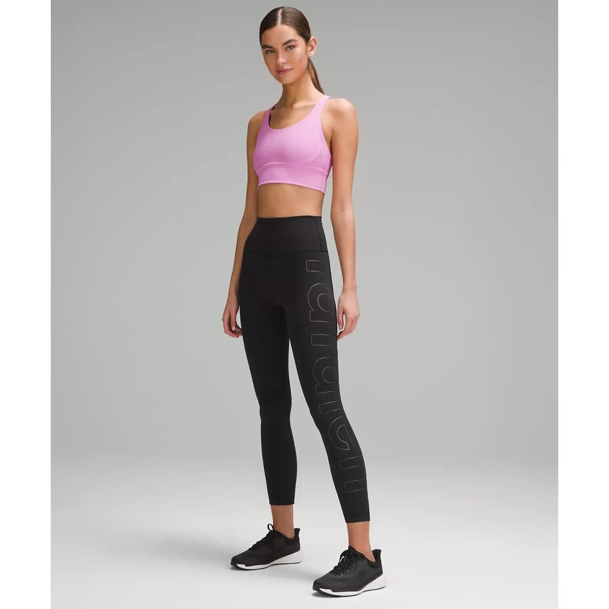 Lululemon Wunder Train High-rise Tight 25 Graphic Black/iridescent Size 2