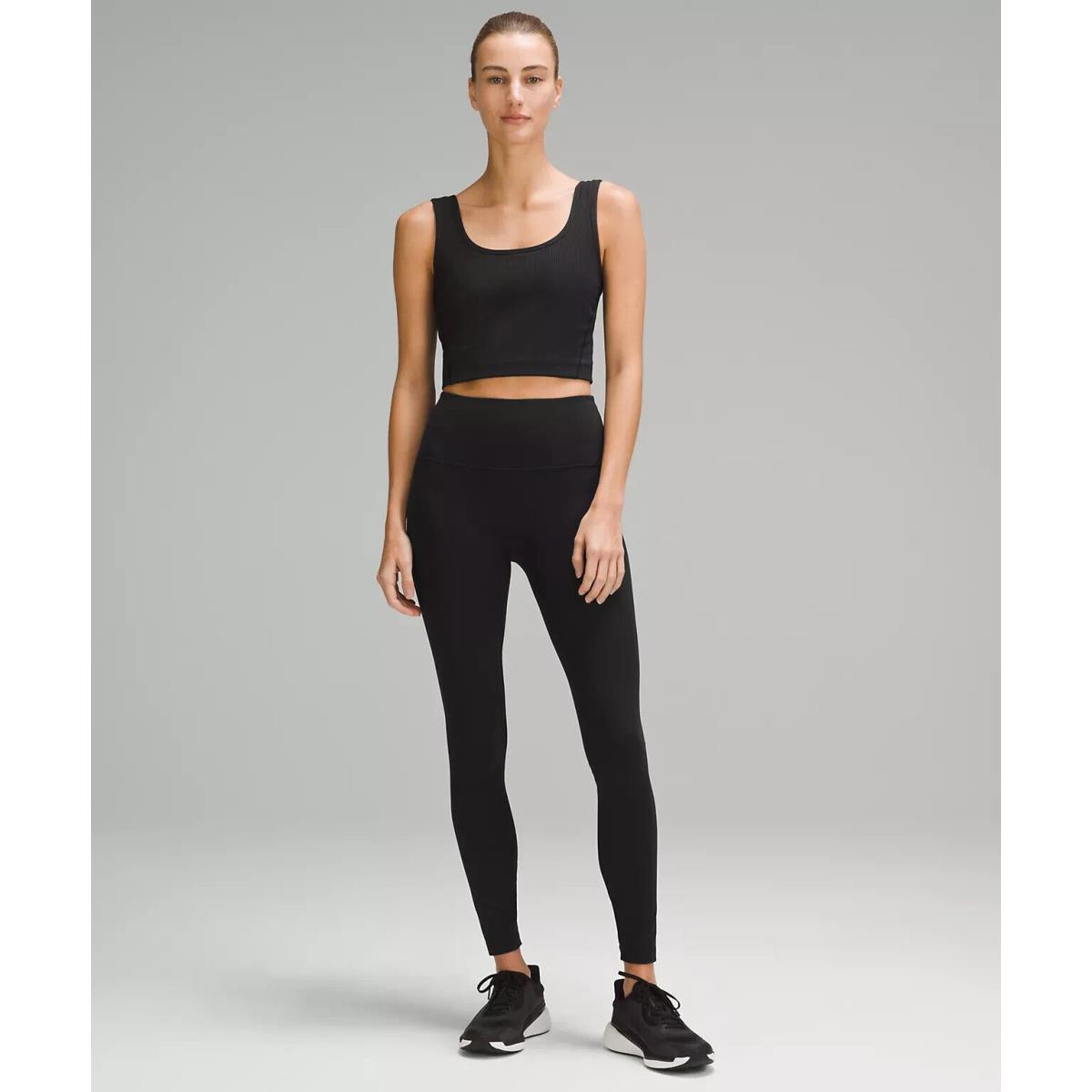 Lululemon Wunder Train High-rise Ribbed Tight 28 Black Size 6. LW5GN4S