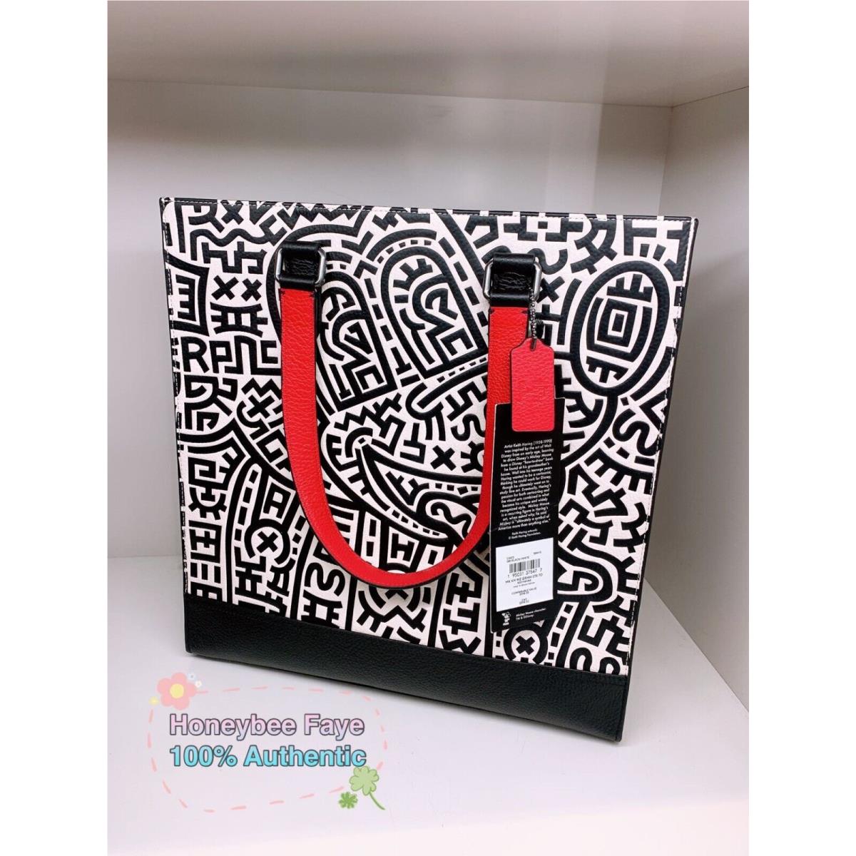 Coach Men`s Disney Mickey Mouse X Keith Haring Graham Structured Tote C6872