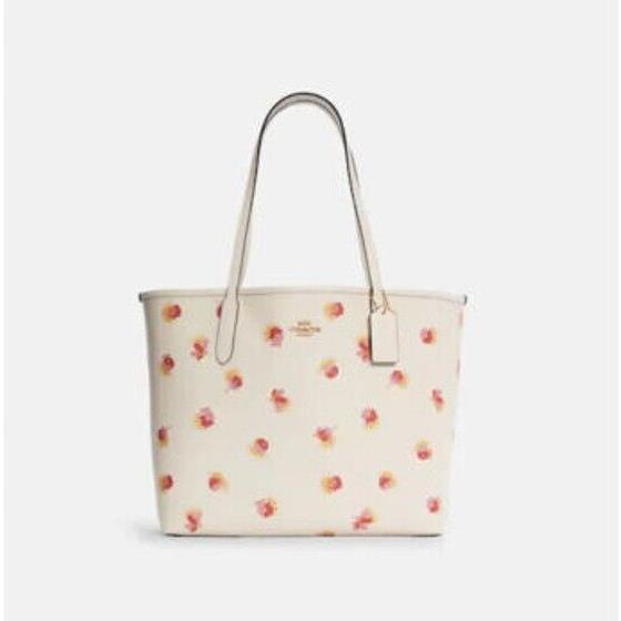 Coach City Tote with Poppy Floral Print