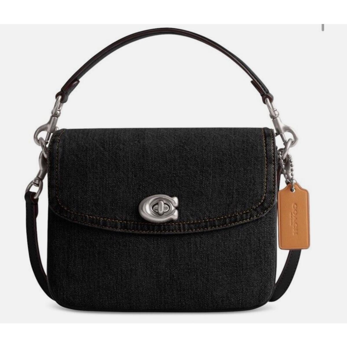 Coach Cassie 19 Denim Mini Crossbody Lh/black - Exterior: LH/BLACK