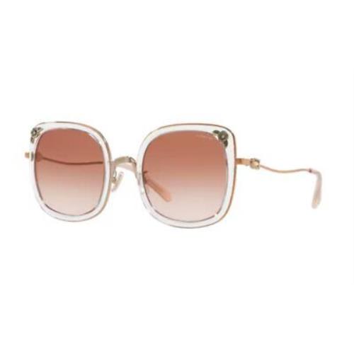 Coach HC7101B 933113 Sunglasses Rose Gold/transparent Pink/pink Gradient 53 mm