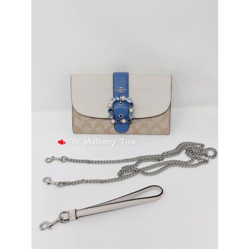 Coach C1484 Gemma Clutch Crossbody In Colorblock Signature Canvas Org