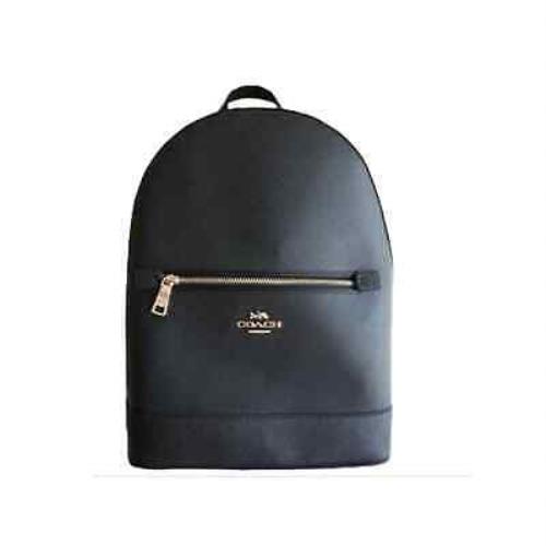 Coach Women`s Kenley Backpack Crossgrain Leather - Black One Size