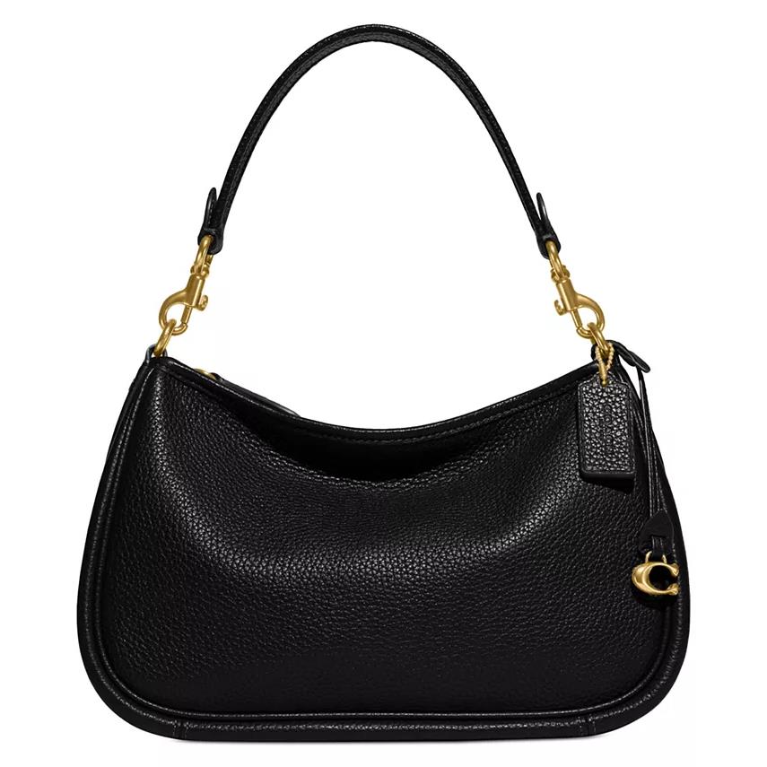 Coach Soft Pebble Leather Cary Convertible Crossbody Black