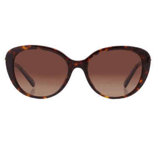 Coach Polarized Brown Gradient Oval Ladies Sunglasses HC8348U 5120T5 56