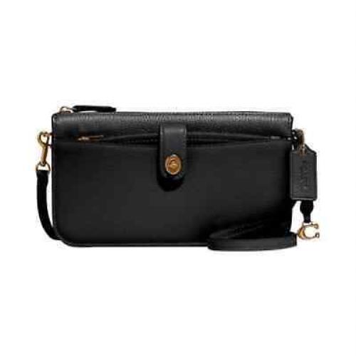 Coach Pebbled Leather Noa Black One Size For Women