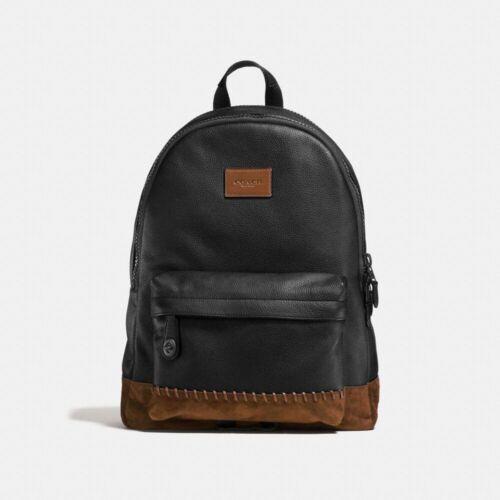 Coach Rip and Repair Campus Backpack Black/mahogany