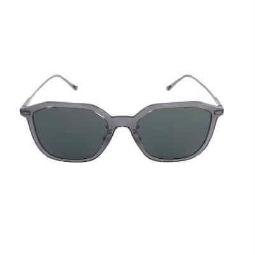 Coach Dark Grey Geometric Men`s Sunglasses HC8355 571687 55 HC8355 571687 55