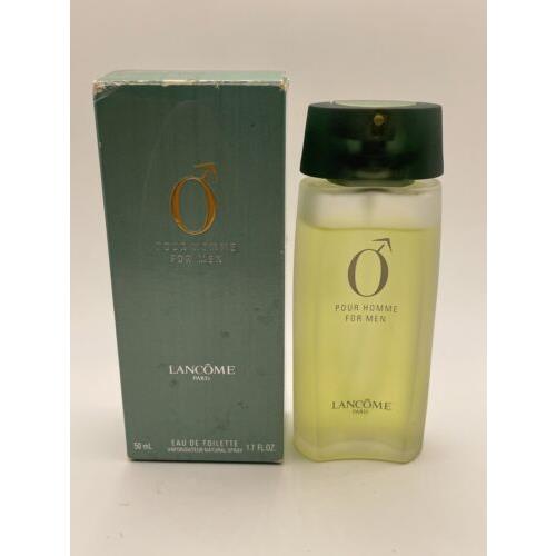 Lancome O Pour Homme 1.7oz/50ml Eau De Toilette Rare- 1990 s Version