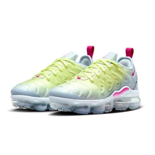 Nike Air Vapormax Plus Womens Size 6 Shoes FQ8882 423 Blue Tint Lemon Twist - Multicolor