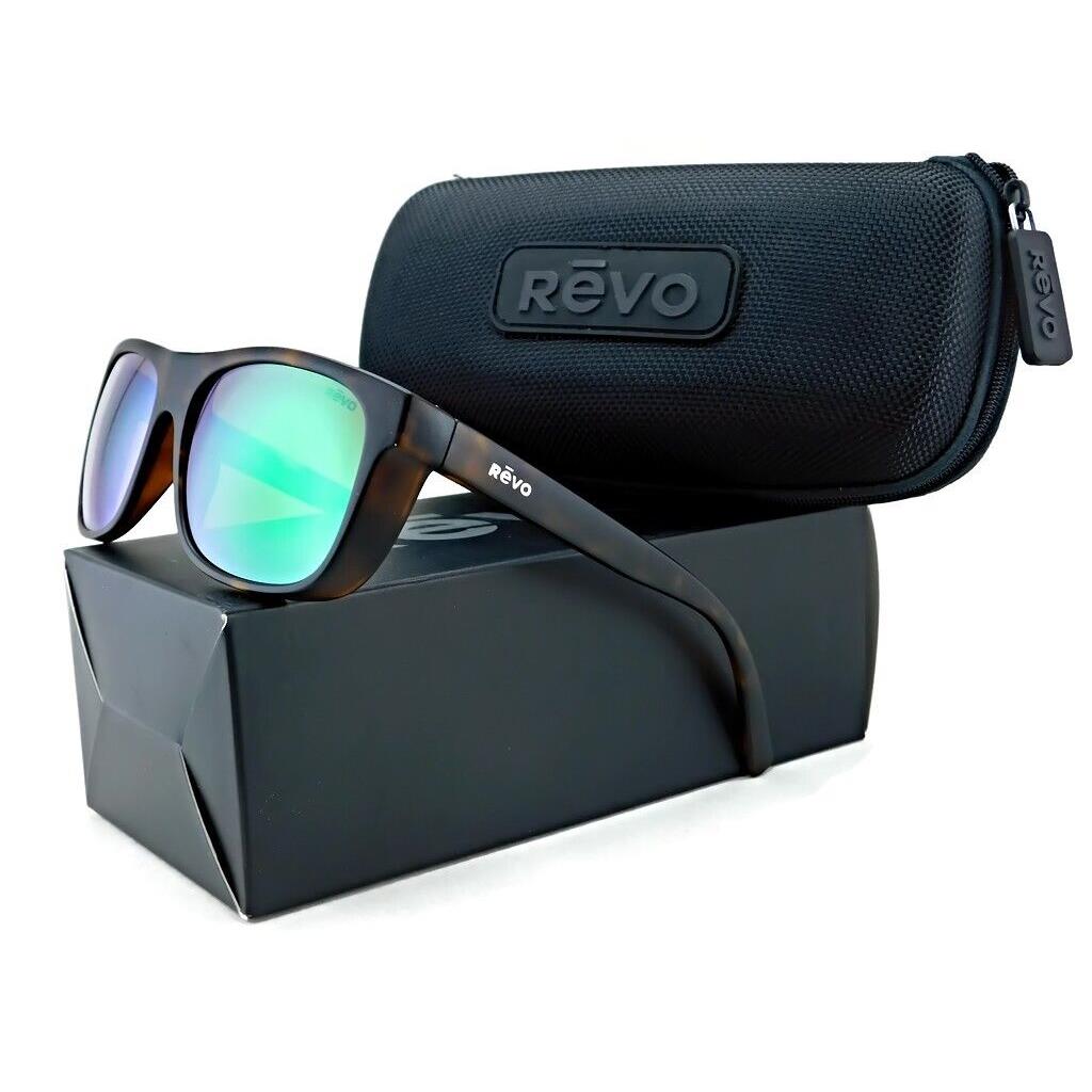 Revo Lukee Sunglasses RE1020 02 Dark Tortoise / Polarized Green Water Lens