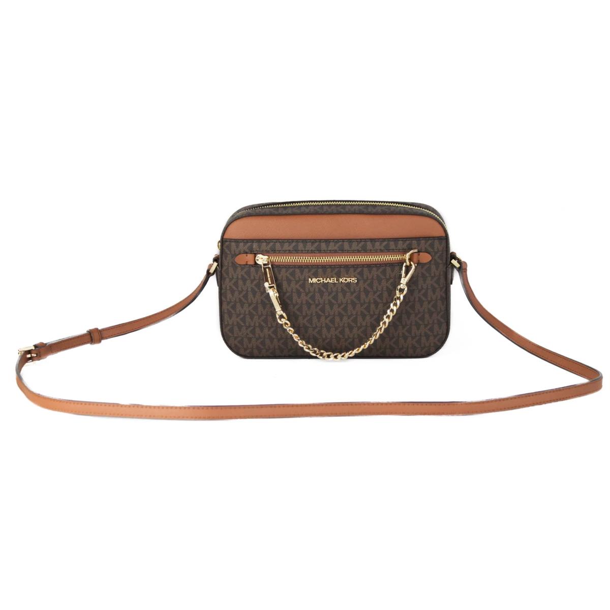 Michael Kors Jet Set Item East West Zip Chain Crossbody Bag PVC