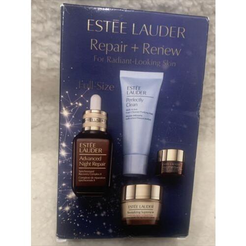 Est e Lauder Repair + Renew Advanced Night Repair 4 Piece Set