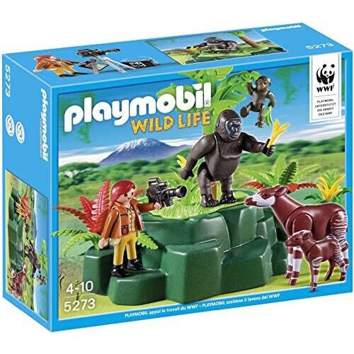 Playmobil 5273 Gorilla Okapis Green Rocks Wild Life Photographer