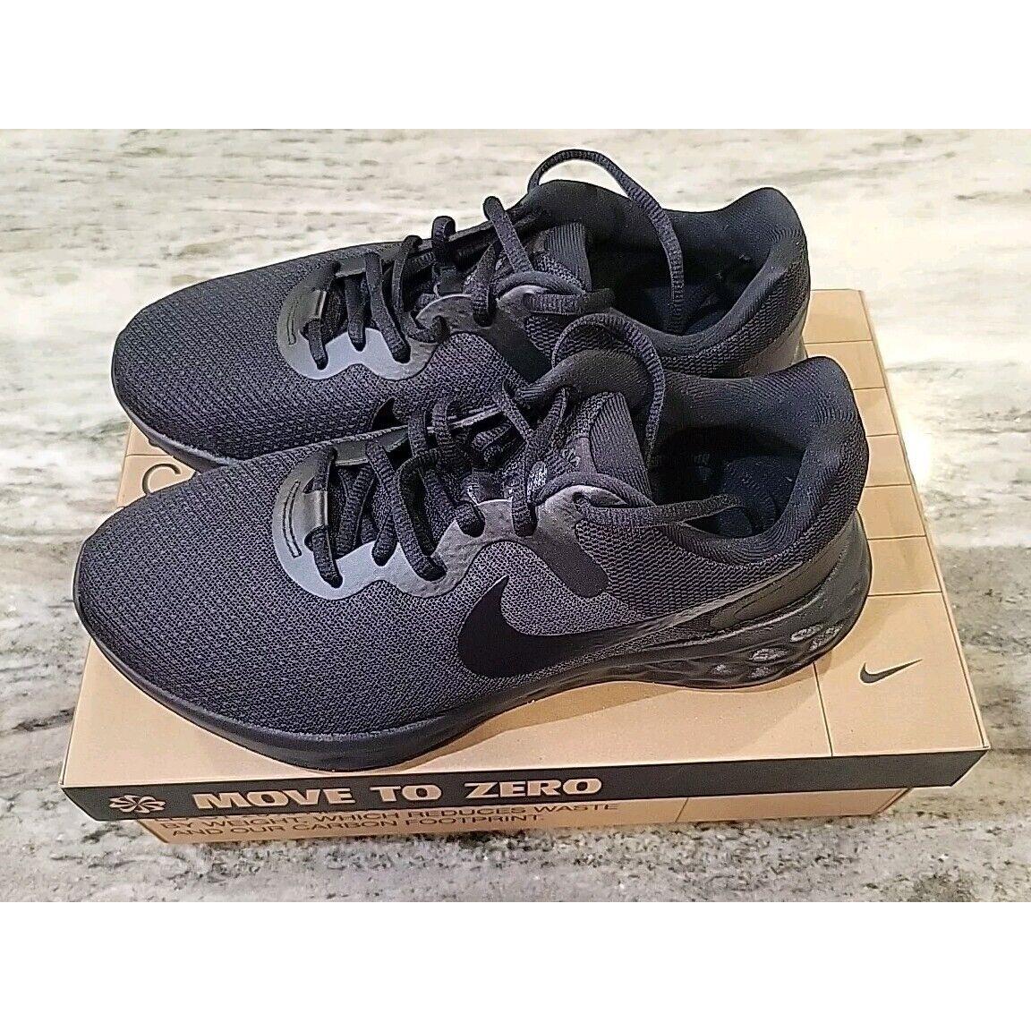 Size 8 - Nike Revolution 6 Black Dark Smoke Grey NN 4E - Black