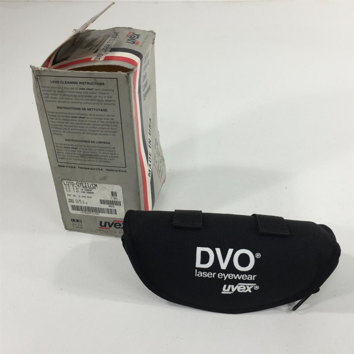 Uvex Lotg-dyeii/cm Laser Safety Glasses - Red Lenses + Case