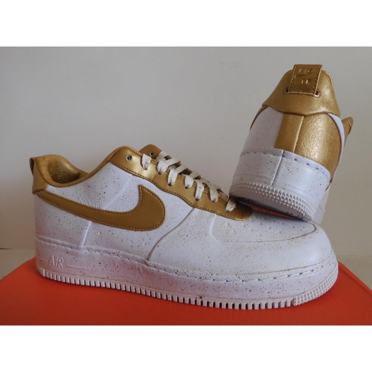 Nike Air Force 1 Low Supreme 1/0 TZ White-metallic Gold SZ 12 516630-170