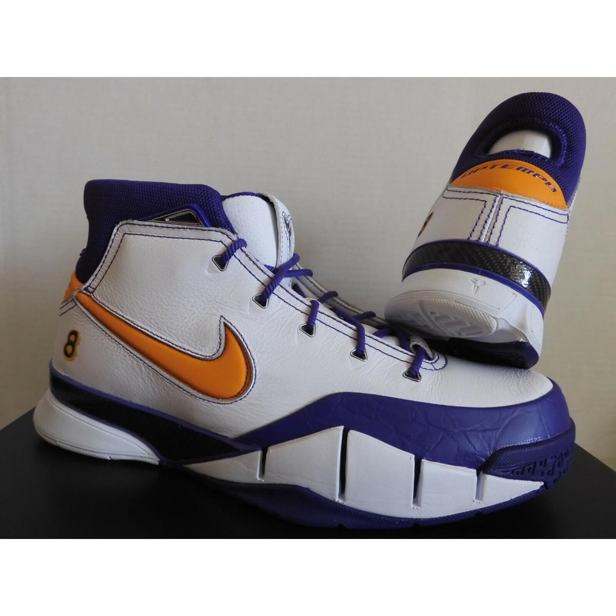 Nike Kobe 1 Protro Think 16 Close Out White-dl Sol-purple SZ 12 AQ2728-101