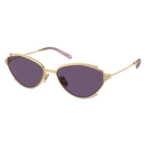 Tory Burch Women`s 55mm Shiny Light Gold Sunglasses TY6103-33491A-55