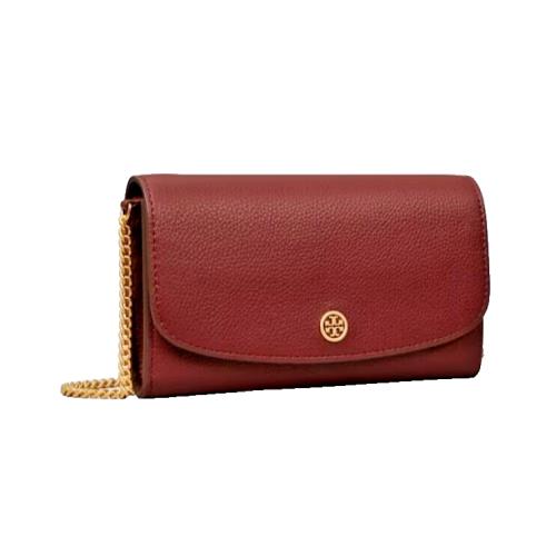 Tory Burch Robinson Pebble Chain Wallet Convertible Crossbody