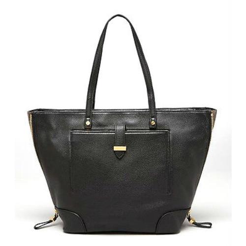 Tory Burch Clay East West Leather Tote Black Multi