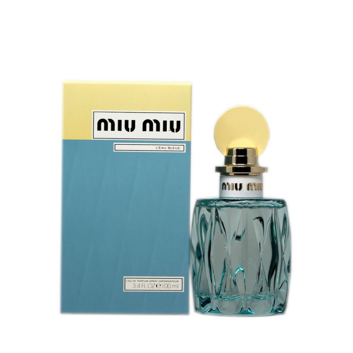 Miu Miu L`eau Bleue Eau DE Parfum Spray 100 ML/3.4 Fl.oz