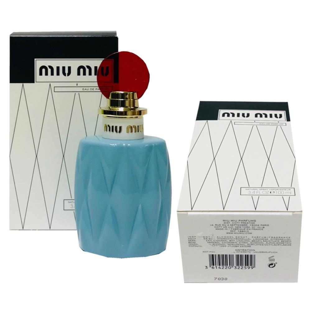 Miu Miu Eau DE Parfum Spray Vaporisateur 100 ML/3.4 Fl.oz. T