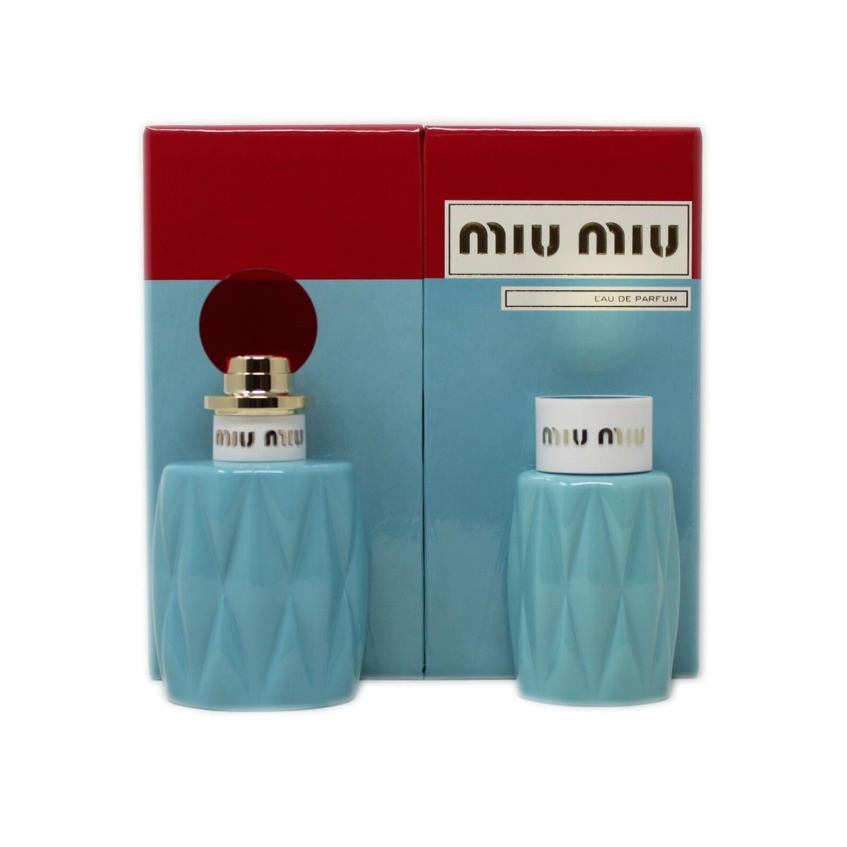 Miu Miu 2 Piece Gift Set For Women Eau DE Parfum Spray 100ML NIB-MI000022