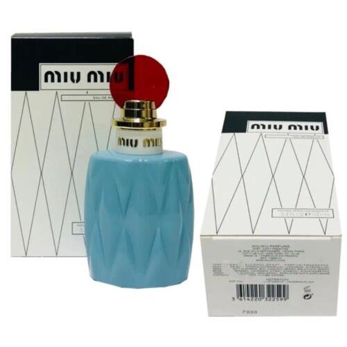 Miu Miu Eau DE Parfum Spray Vaporisateur 100 ML/3.4 Fl.oz. T