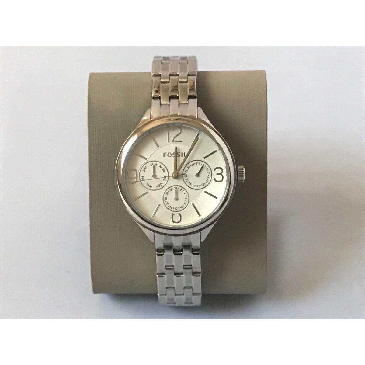 Fossil BQ3126 Modern Courier Chronograph Silver Stainless Women Watch