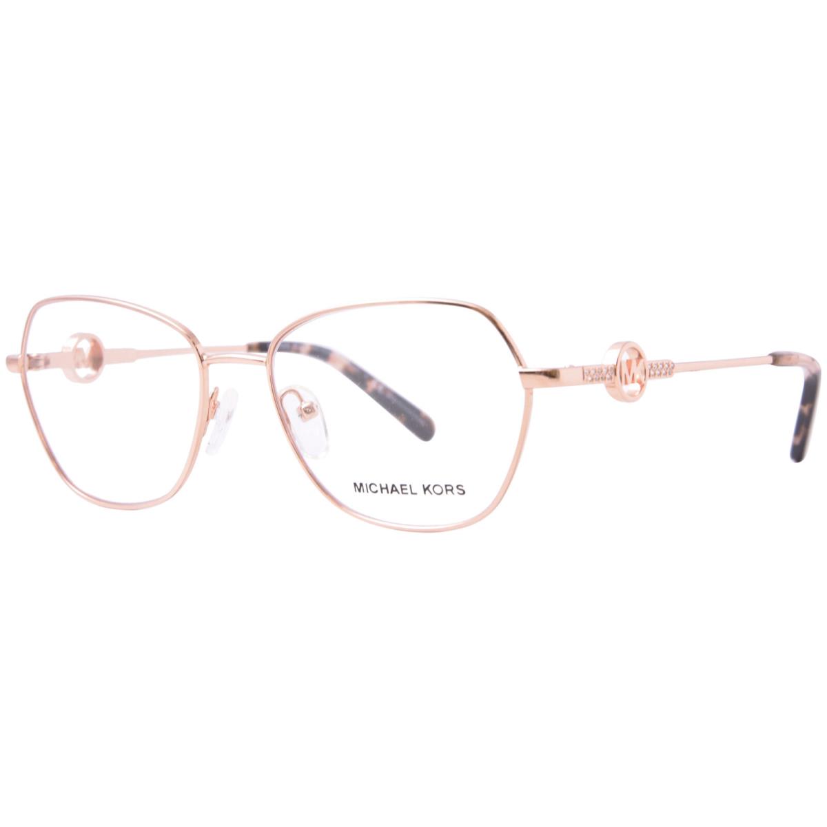 Michael Kors Provence MK3040B 1108 Eyeglasses Women`s Rose Gold Oval Shape 53mm