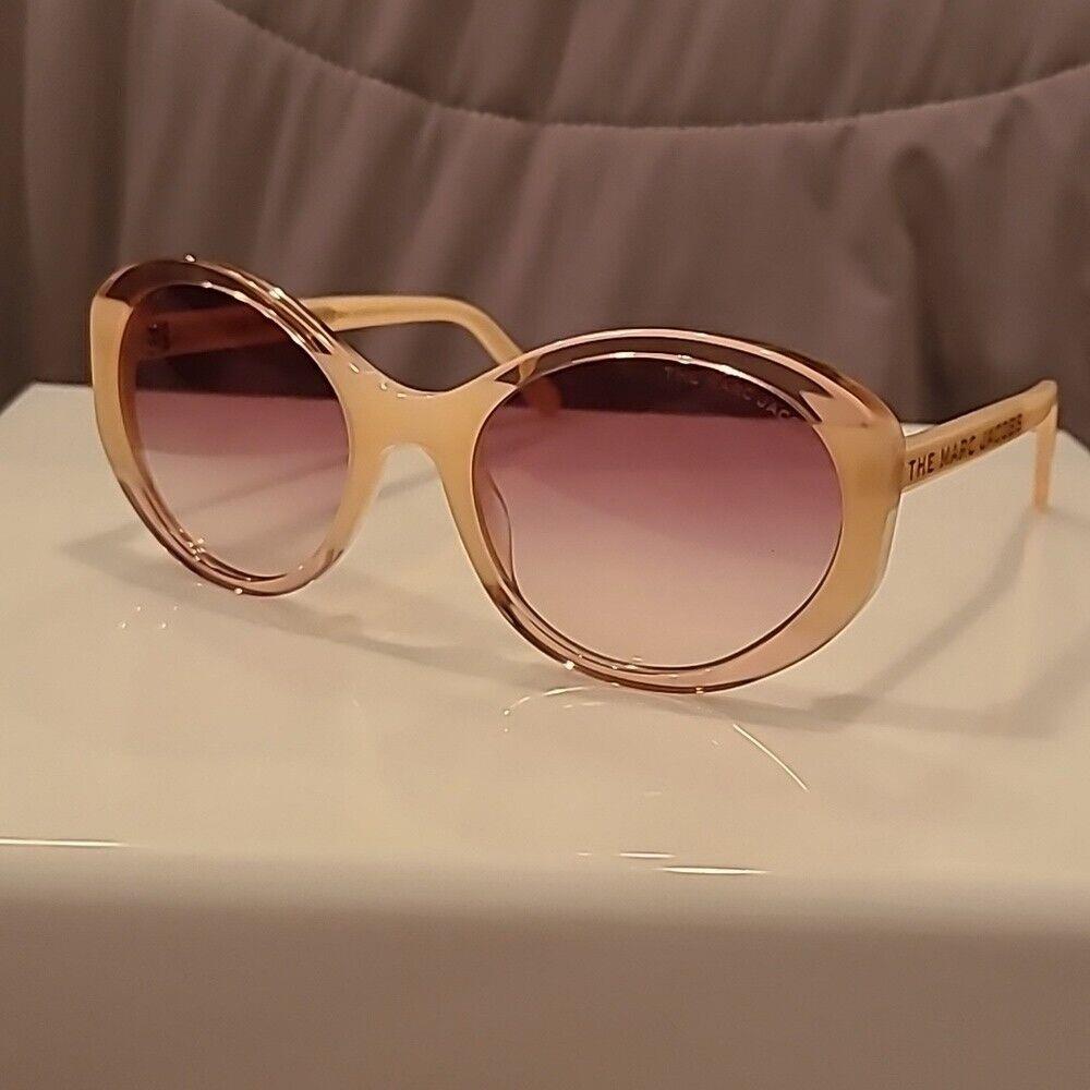 Marc Jacobs Pink Peach Burgundy Sunglasses