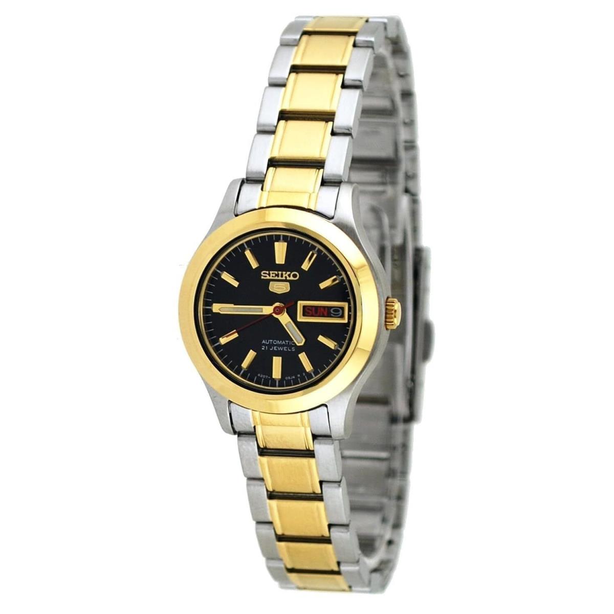 Seiko 5 Automatic Two-tone Stainless Steel Women`s Watch SYMD94
