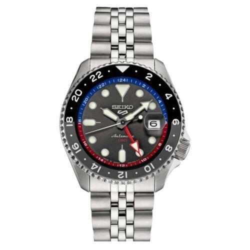 Seiko 5 SSK019 Men Sportsgmt Mechanical Automatic Stainless Silver WR