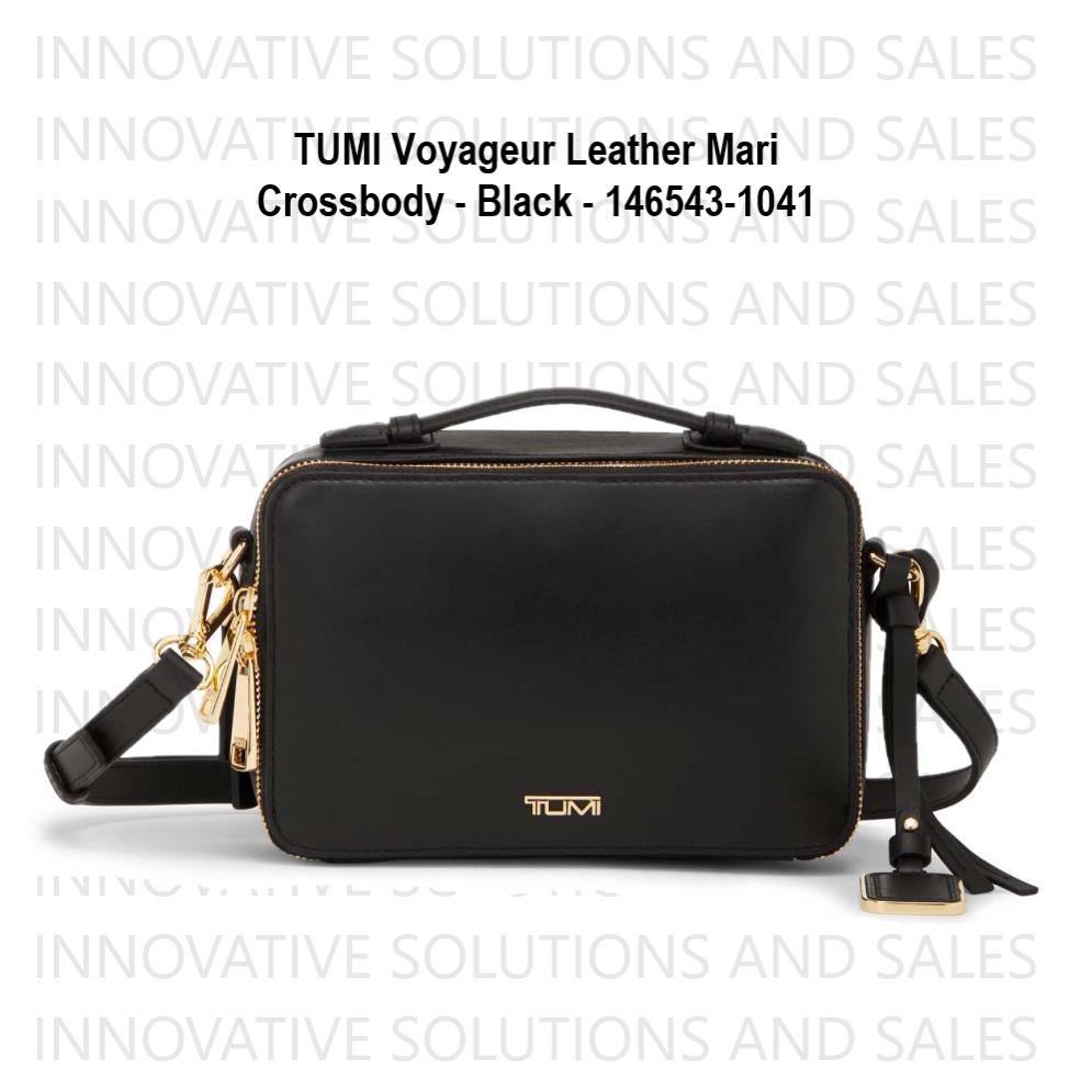 Tumi Voyageur Leather Mari Crossbody - Black - 146543-1041