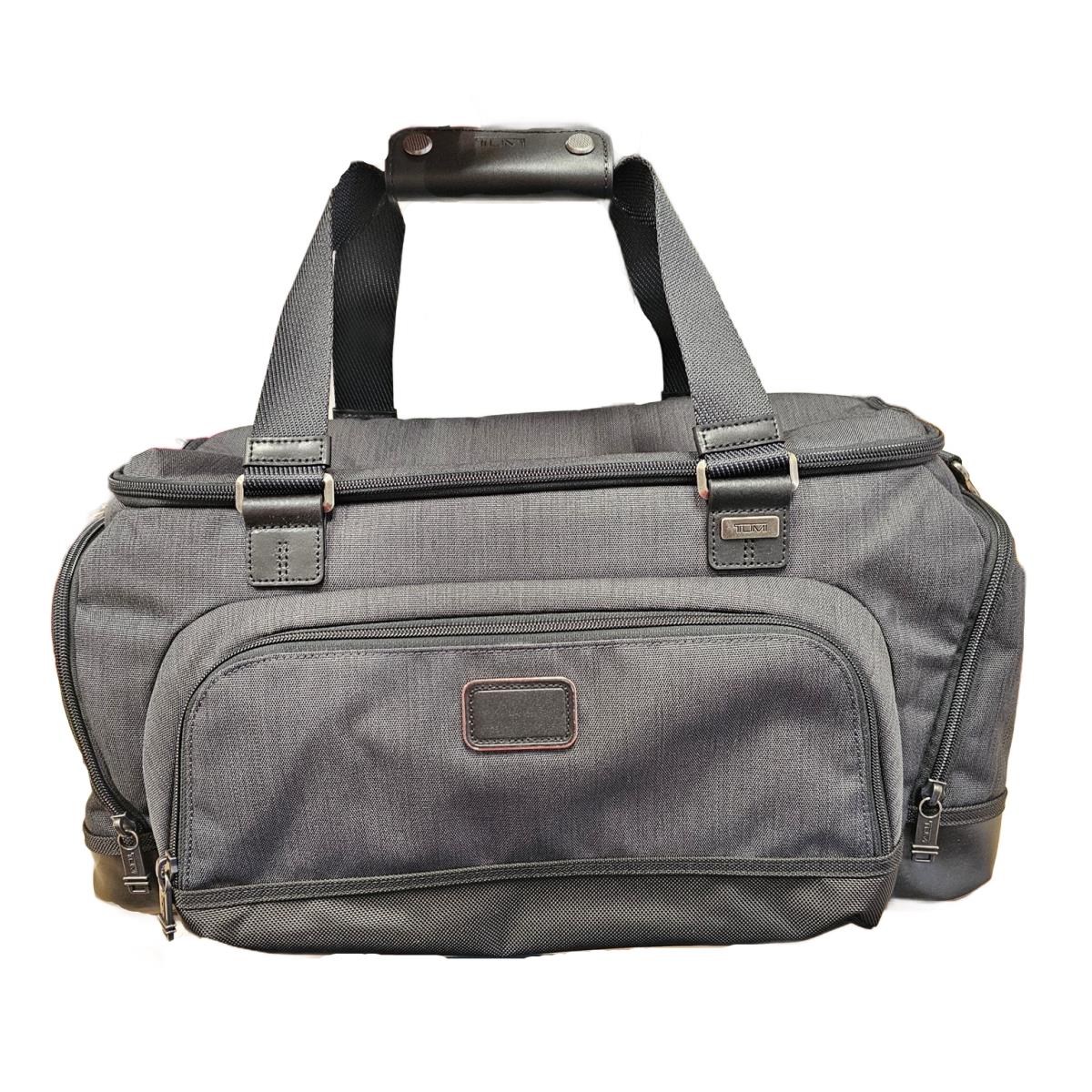 Tumi 149156-1174 Charge Grey with Gunmetal Hardware Multi Compartment Duffel Bag