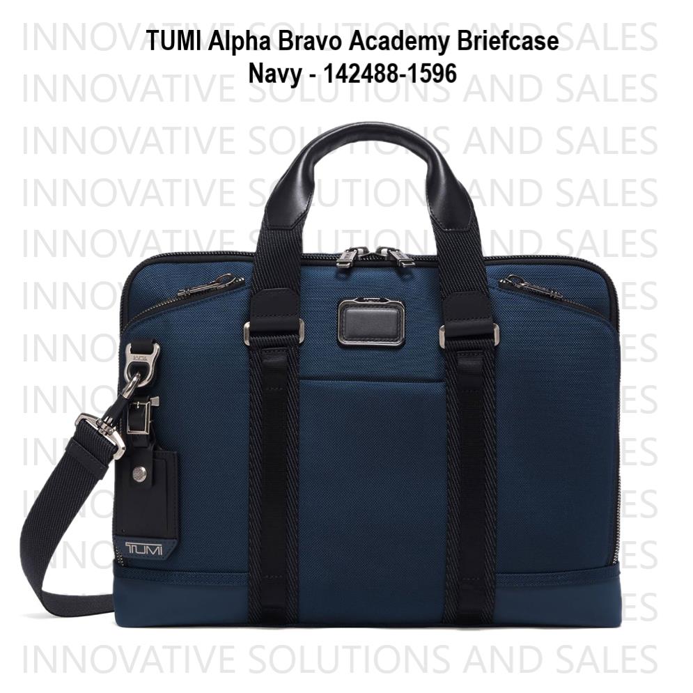 Tumi Alpha Bravo Academy Briefcase - Navy - 142488-1596 - Blue