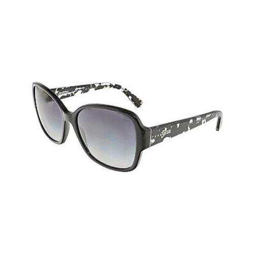 Coach Womens Sunglasses HC8166 Black/grey Acetate - Non-polarized - 58mm